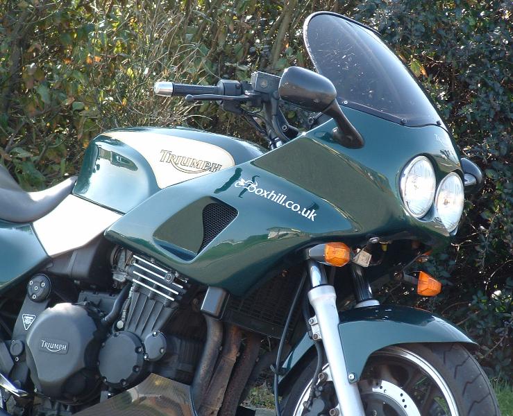 Boxhill sticker - white on bike