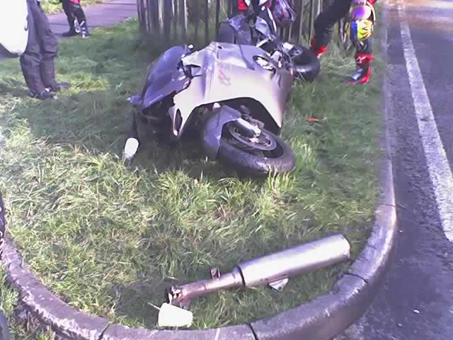 Blackbird Crash aftermath, whoever you are we hope you are OK !