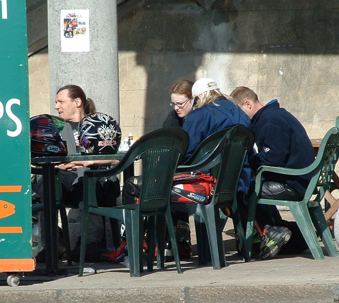 some of the gang at Madeira cafe