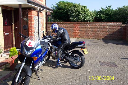 Tel begged to have a go when i got back Tel begged to have a go when i got back