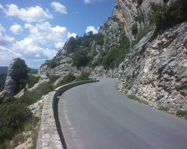 Typical boring road