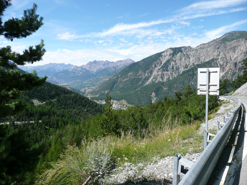 heading over hautes Alps to Italy