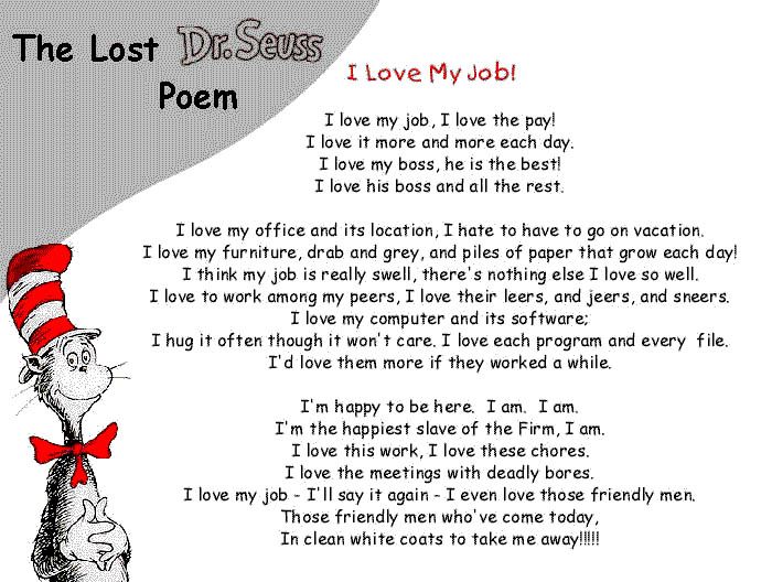 Lost Dr Seuss Poem