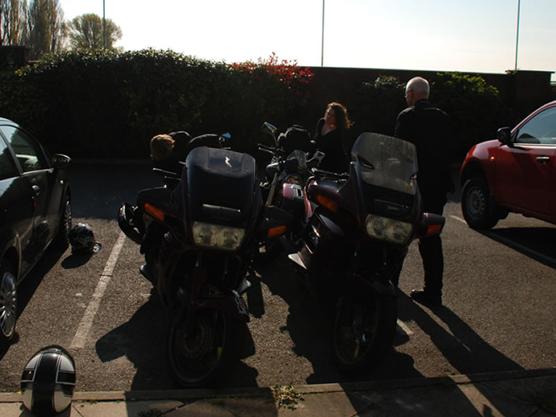 Loading up at Hotel near Chester