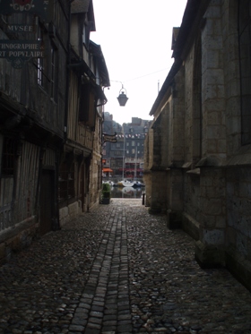 Alley to Honfleur Harbour