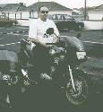 Me and the CB after a long ride down to sunny Devon (Croyde Bay on the North Coast)